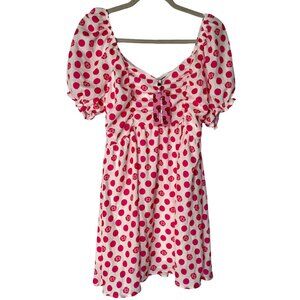 NWT Shein x Hello Kitty Pink Polka Dot Dress